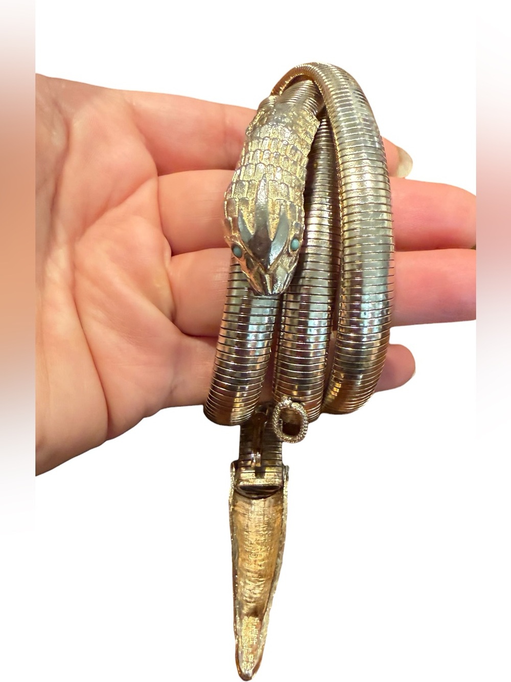 Vintage Accessocraft NYC Snake Wrap Belt , Serpent Statement Belt
